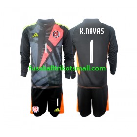 Fußballtrikots Costa Rica Keylor Navas 1 Torwart Kinder 2024 Langarm 3rd trikot kaufen